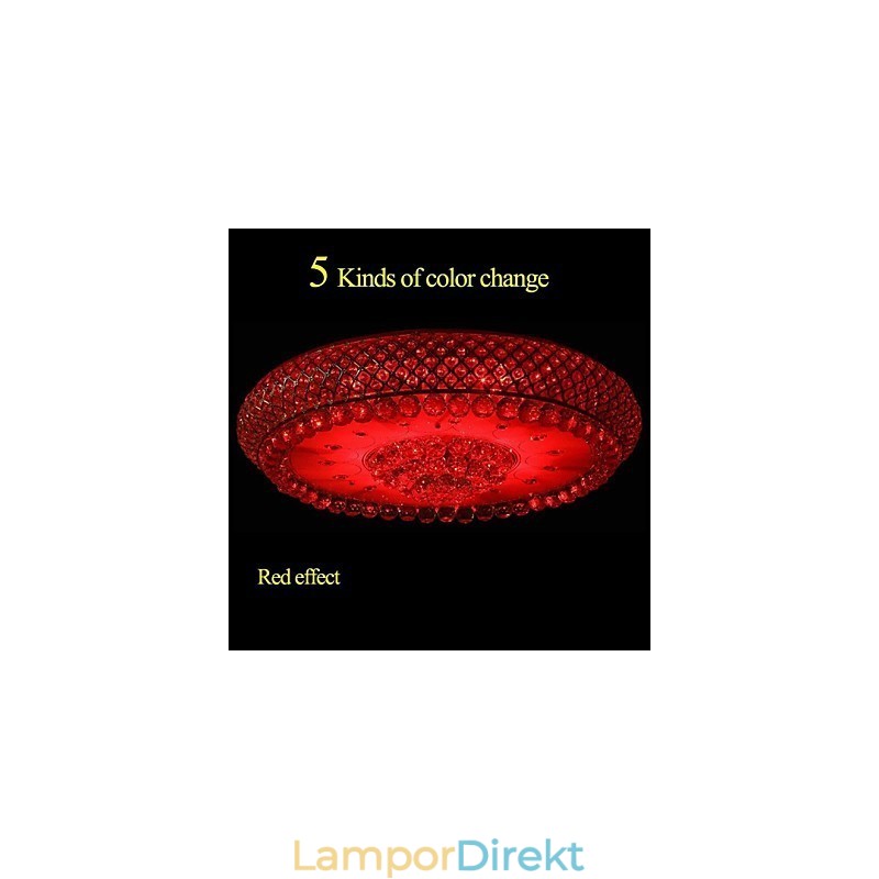 Rund Kristall Absorbera Dome Light Taklampa Diameter 80Cm Innehåller 15 Glödlampor