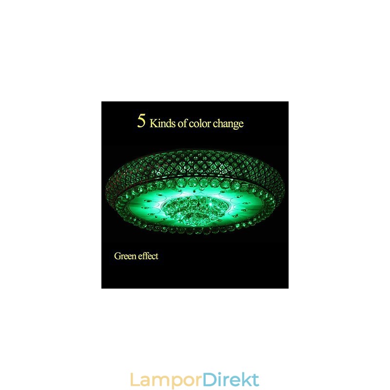 Rund Kristall Absorbera Dome Light Taklampa Diameter 80Cm Innehåller 15 Glödlampor