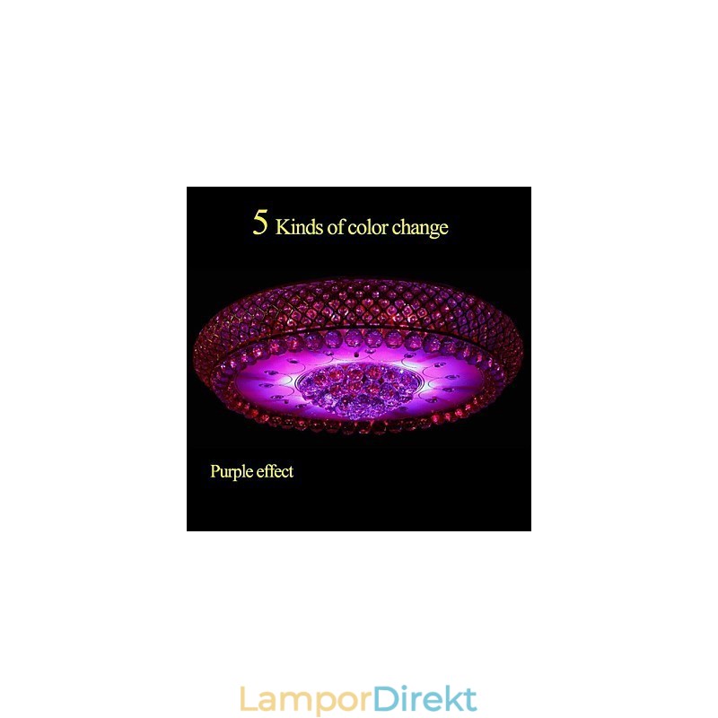 Rund Kristall Absorbera Dome Light Taklampa Diameter 80Cm Innehåller 15 Glödlampor