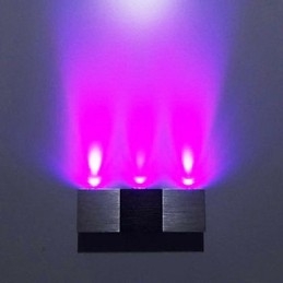 Modern Vägglampa Med Spridande Ljus Rektangulär Aluminiumkropp