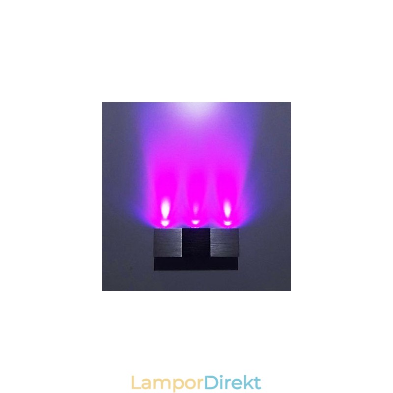 Modern Vägglampa Med Spridande Ljus Rektangulär Aluminiumkropp