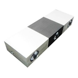 Modern Vägglampa Med Spridande Ljus Rektangulär Aluminiumkropp