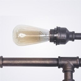 Vintage Industriell Vägglampa Badrum Kök Matsalsrör Edison Light Lyx Matsal Bar Lampetter Lamparas Fj Db2 014A0