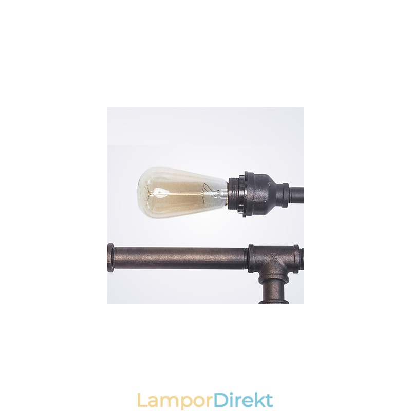 Vintage Industriell Vägglampa Badrum Kök Matsalsrör Edison Light Lyx Matsal Bar Lampetter Lamparas Fj Db2 014A0