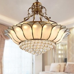 Traditionell Klassisk Rustik Lodge Mässing Metall Flush Mount