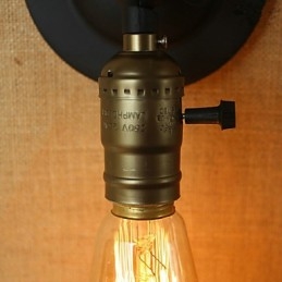 Edison Glödlampa Aisle Retro Minimalistisk Sänggång Cafe Terrass Kanal Mini Vägglampa