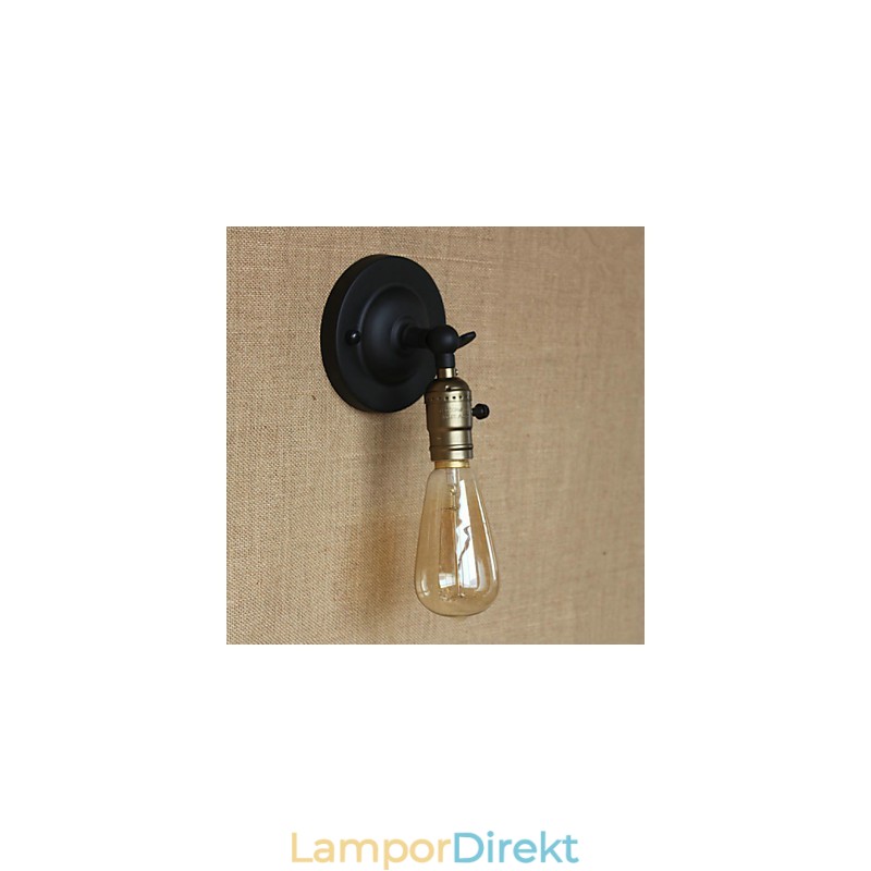 Edison Glödlampa Aisle Retro Minimalistisk Sänggång Cafe Terrass Kanal Mini Vägglampa