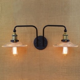Industriell Nordisk Stil Kreativ Personlighet Sovrumsinredning Medelhavet Café Vägg Glas Dubbeljärn