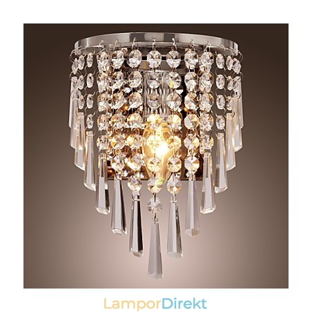 Halvcirkelformad Vägglampa I Crystal Feature Halvcirkelformad Vägglampa I Crystal Feature