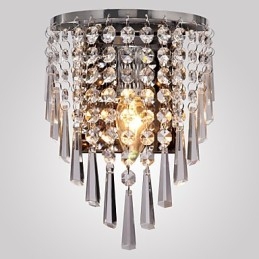 Halvcirkelformad Vägglampa I Crystal Feature