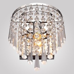 Halvcirkelformad Vägglampa I Crystal Feature