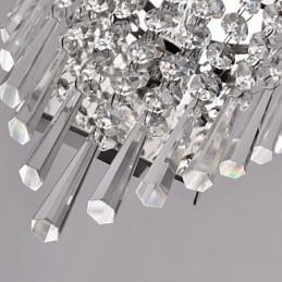 Halvcirkelformad Vägglampa I Crystal Feature