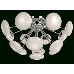 Modernyestaurant Lampa Enkel Cirkulär Glaskonst Pendellampa Europeisk Stil