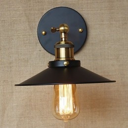 Retro Minimalistisk Industriell Stil Villa Framför Kyrkgången Paraply Svart Klänning Dekorerad Vägg