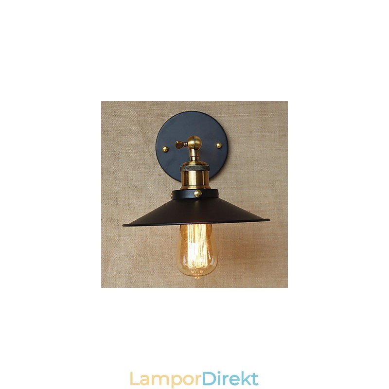 Retro Minimalistisk Industriell Stil Villa Framför Kyrkgången Paraply Svart Klänning Dekorerad Vägg