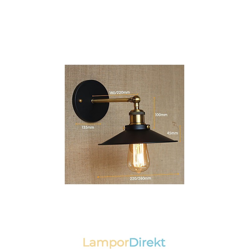 Retro Minimalistisk Industriell Stil Villa Framför Kyrkgången Paraply Svart Klänning Dekorerad Vägg
