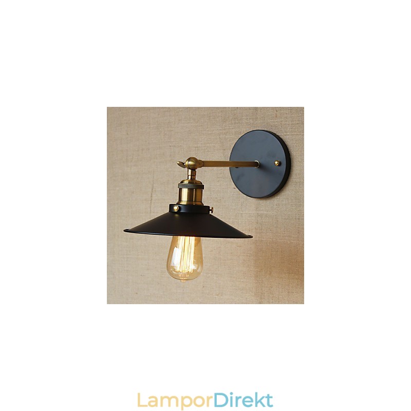 Retro Minimalistisk Industriell Stil Villa Framför Kyrkgången Paraply Svart Klänning Dekorerad Vägg