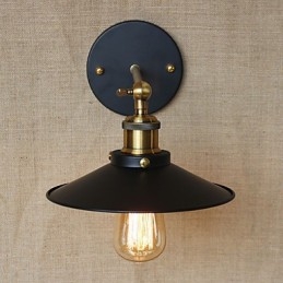 Retro Minimalistisk Industriell Stil Villa Framför Kyrkgången Paraply Svart Klänning Dekorerad Vägg