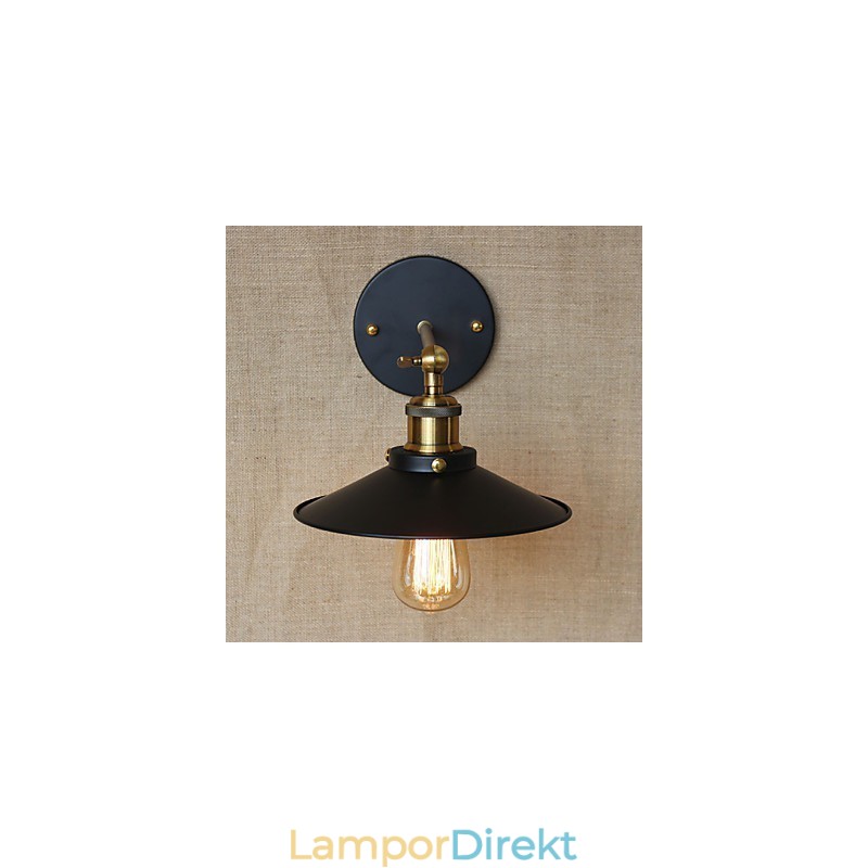Retro Minimalistisk Industriell Stil Villa Framför Kyrkgången Paraply Svart Klänning Dekorerad Vägg