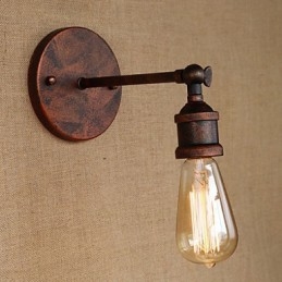 Amerikansk Bar Café Restaurang Sängbord Minimalistisk Gång Järnvägglampa Av Järn