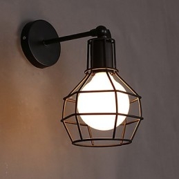 Återställande Av Gamla Sätt Är Den Gamla Gatulampan Balkong Hall Smiddejärn Pot Vägglampa