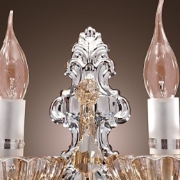 Elegant Kristallvägglampa Med 2 Lampor