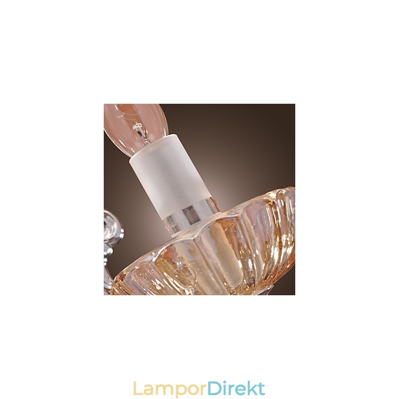 Elegant Kristallvägglampa Med 2 Lampor