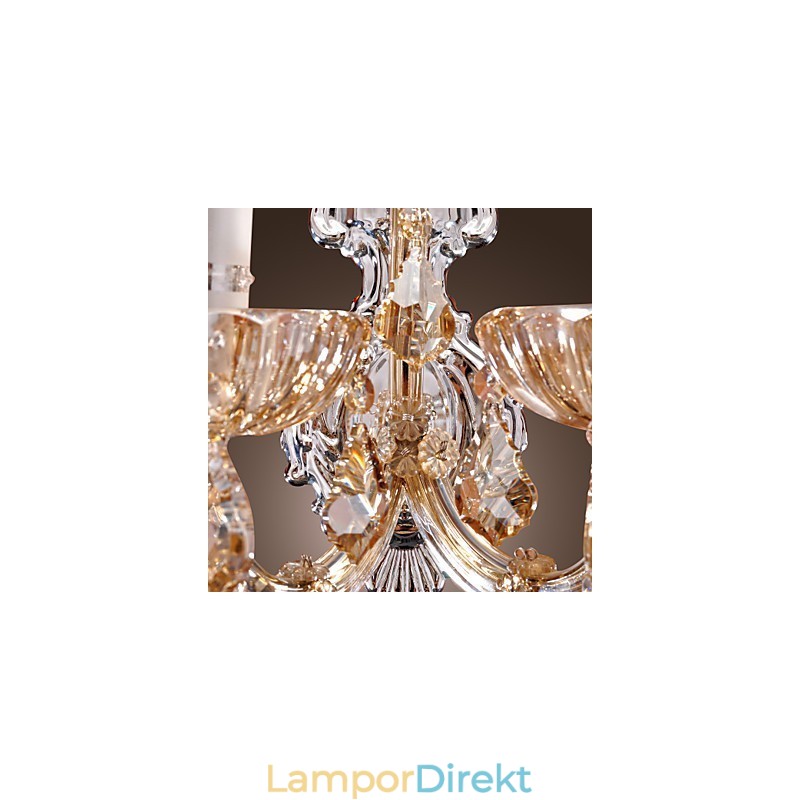 Elegant Kristallvägglampa Med 2 Lampor