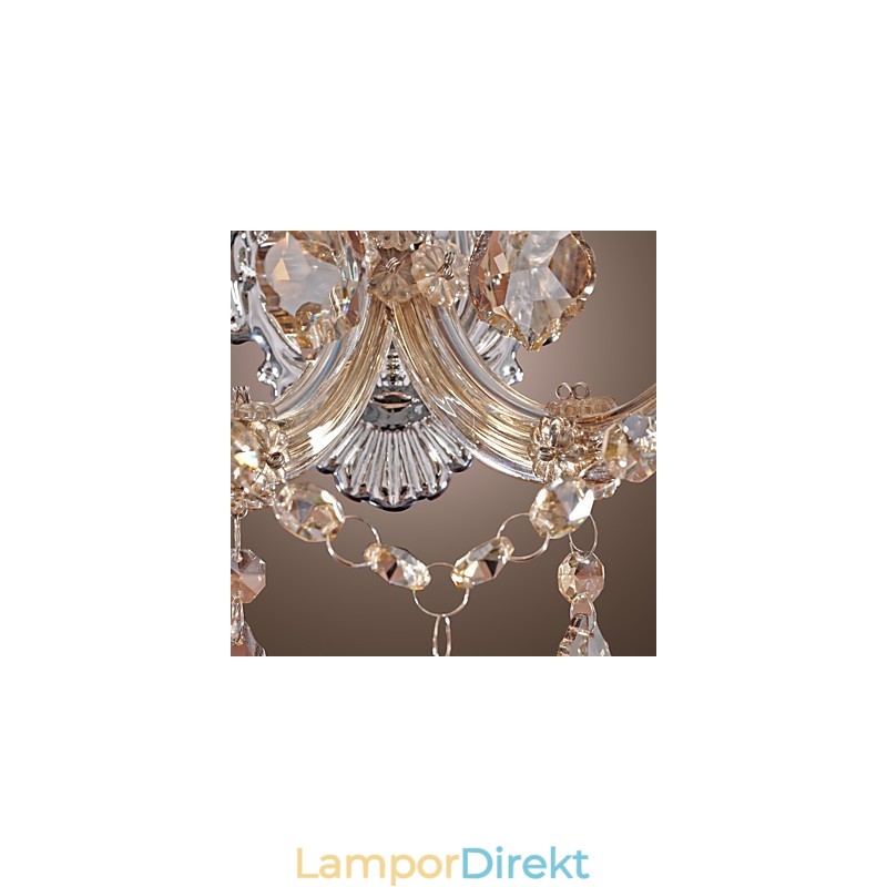 Elegant Kristallvägglampa Med 2 Lampor