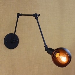 Retro Industriell Stil Gångtrappa Korridor Långarm Vägglampa Smidesjärn Balkong Restaurang Bar