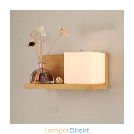 Kreativ Samtida Och Kontrakterad Vägglampa I Massivt Träglas Kreativ Samtida Och Kontrakterad Vägglampa I Massivt Träglas