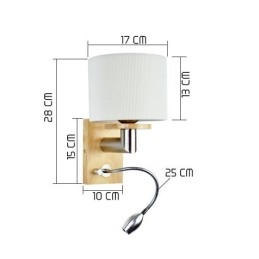 Vägglampa One Light Med Läslampa