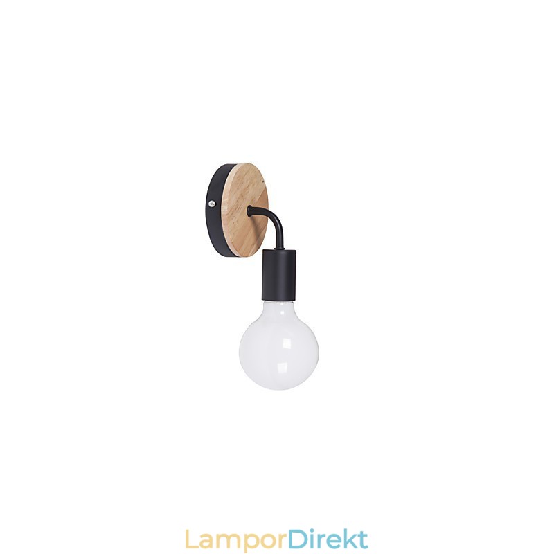 110V 220V Järn Edison Vägglampa Inomhus Hall Trapphus Sconce Bulb Lamparmatur Svart Vit