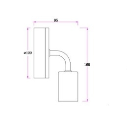 110V 220V Järn Edison Vägglampa Inomhus Hall Trapphus Sconce Bulb Lamparmatur Svart Vit