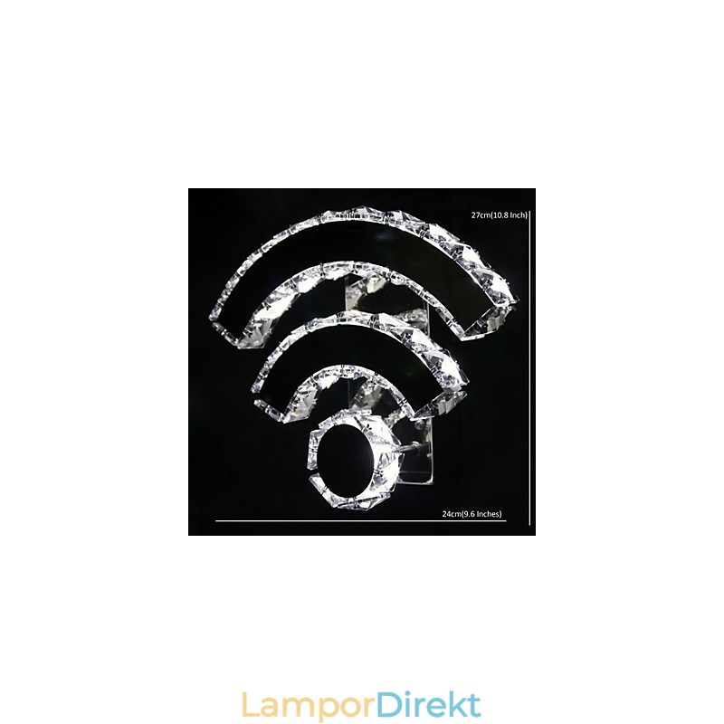 Wifi Crystal Wall Sconces Crystal Modern Contemporary Bed Living Hotel Metal