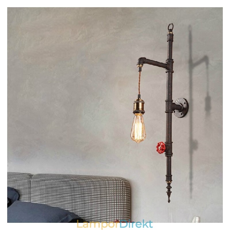 Rörväggen Av Landsbygdens Kreativa Retro Raketvägglampa