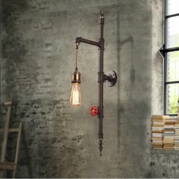 Rörväggen Av Landsbygdens Kreativa Retro Raketvägglampa