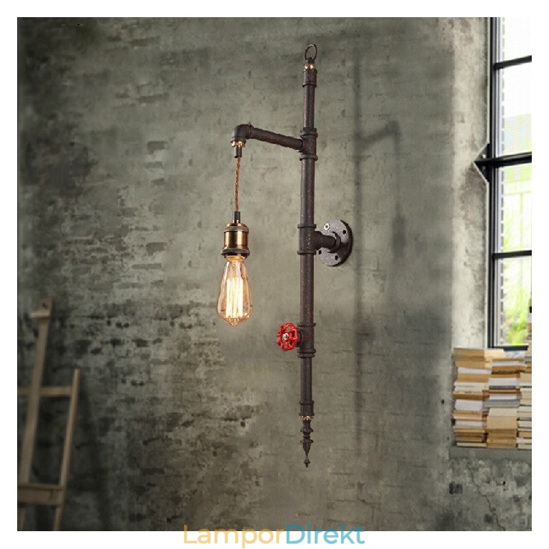 Rörväggen Av Landsbygdens Kreativa Retro Raketvägglampa