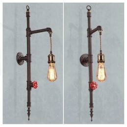 Rörväggen Av Landsbygdens Kreativa Retro Raketvägglampa