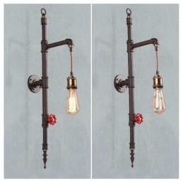 Rörväggen Av Landsbygdens Kreativa Retro Raketvägglampa