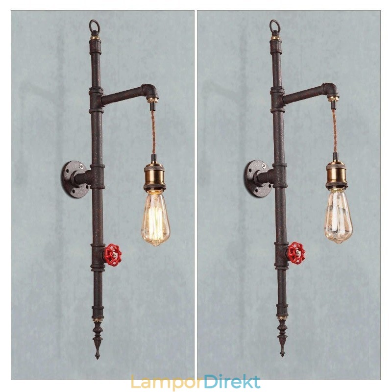 Rörväggen Av Landsbygdens Kreativa Retro Raketvägglampa