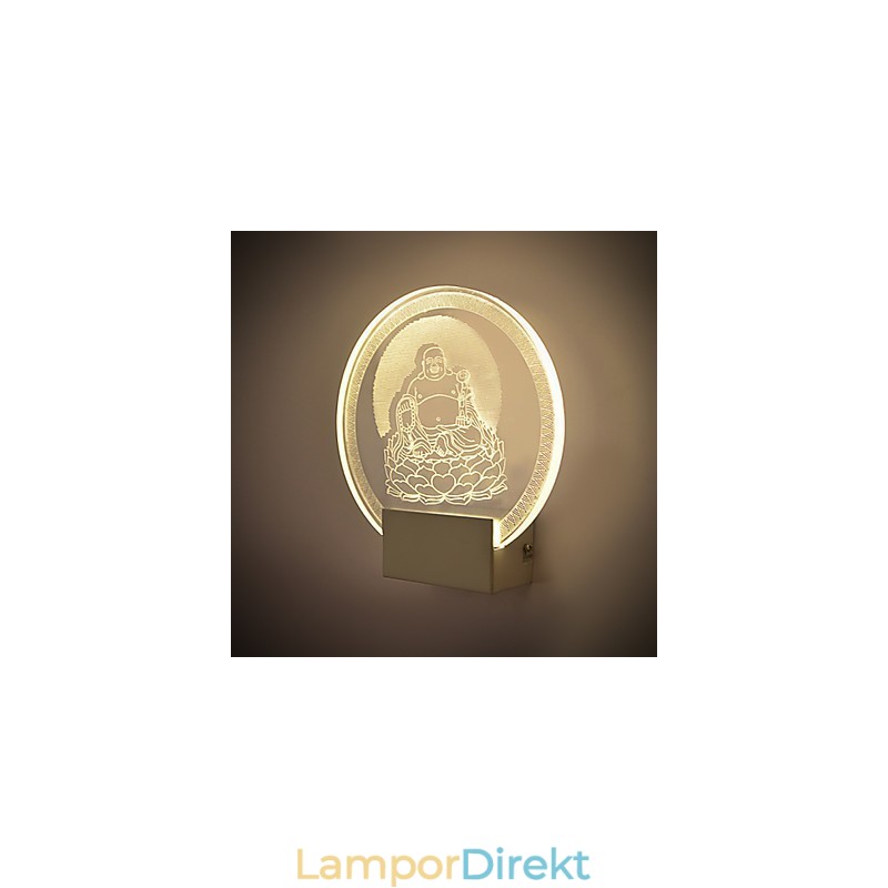 Akryl Vägglampa Pvc Lampa Ljus Chip Modern Contemporary Metal