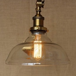 Iron Glas Brons Mässing Arm Style Retro Creative American Country Hall Sovrum Vägglampa