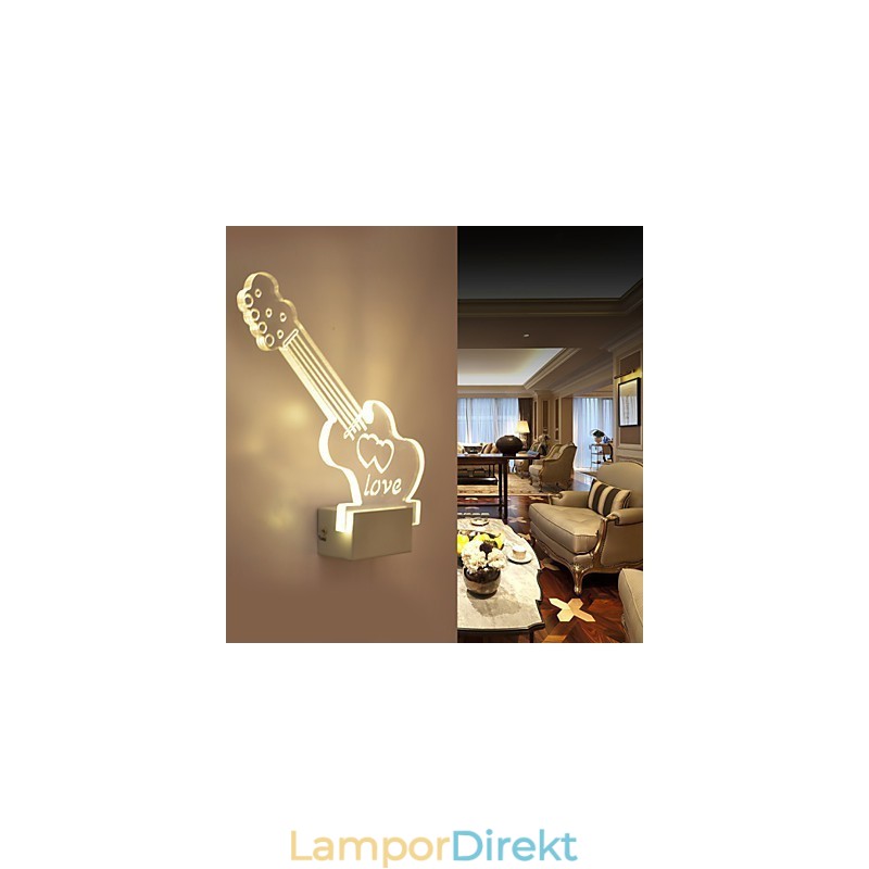 Akryl Vägglampa Pvc Lampa Ljus Modern Contemporary Metal