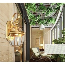 Trädgårdslampa Hel Kopparlampa Utomhuslampa Vattentät Lampa A