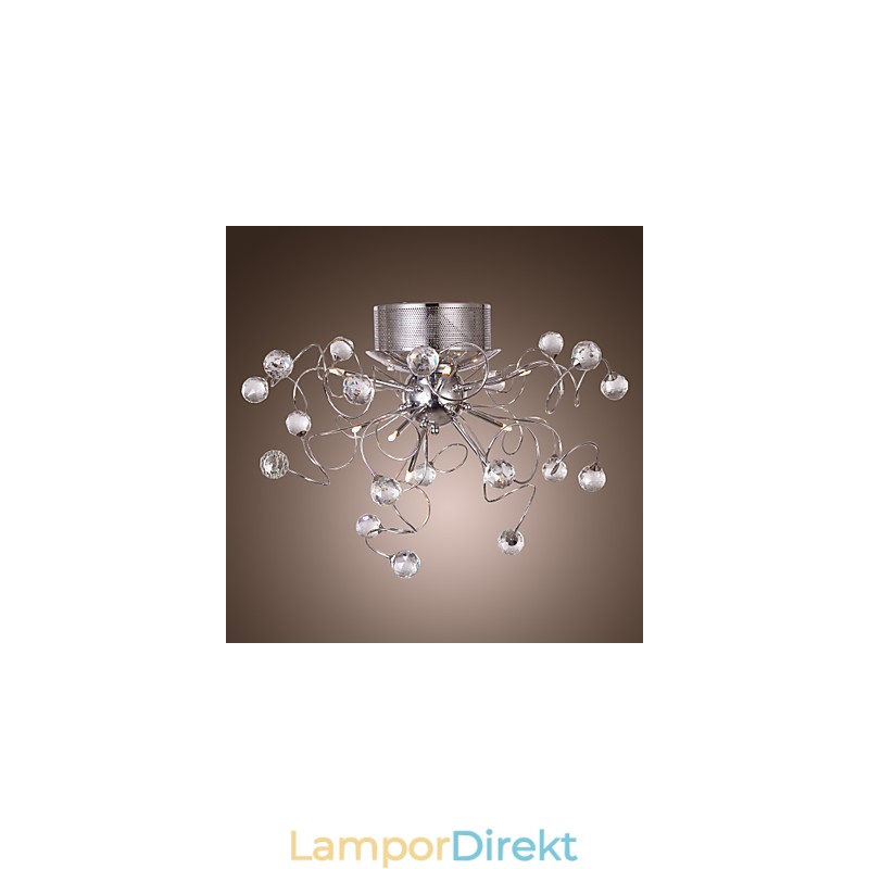 Ljuskrona Kristall Modern Design Living 9 Lights