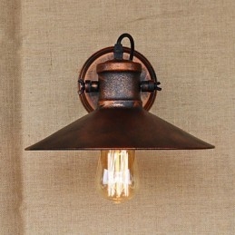 Loft Industrilager Kreativt Vardagsrum Balkong Vind Järnhaltig Nostalgisk Retro Pastoral Trapp Vägglampa