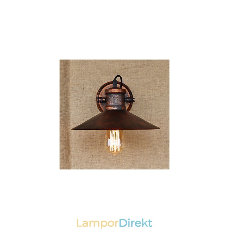 Loft Industrilager Kreativt Vardagsrum Balkong Vind Järnhaltig Nostalgisk Retro Pastoral Trapp Vägglampa