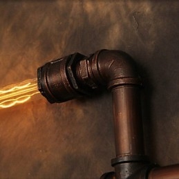 Vägglampa Vägglampor 6 Lampor Bronsfinish Industriell Stil Rustik Lodge Metall