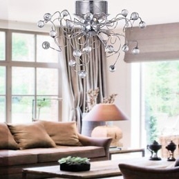Ljuskrona Kristall Modern Design Living 9 Lights